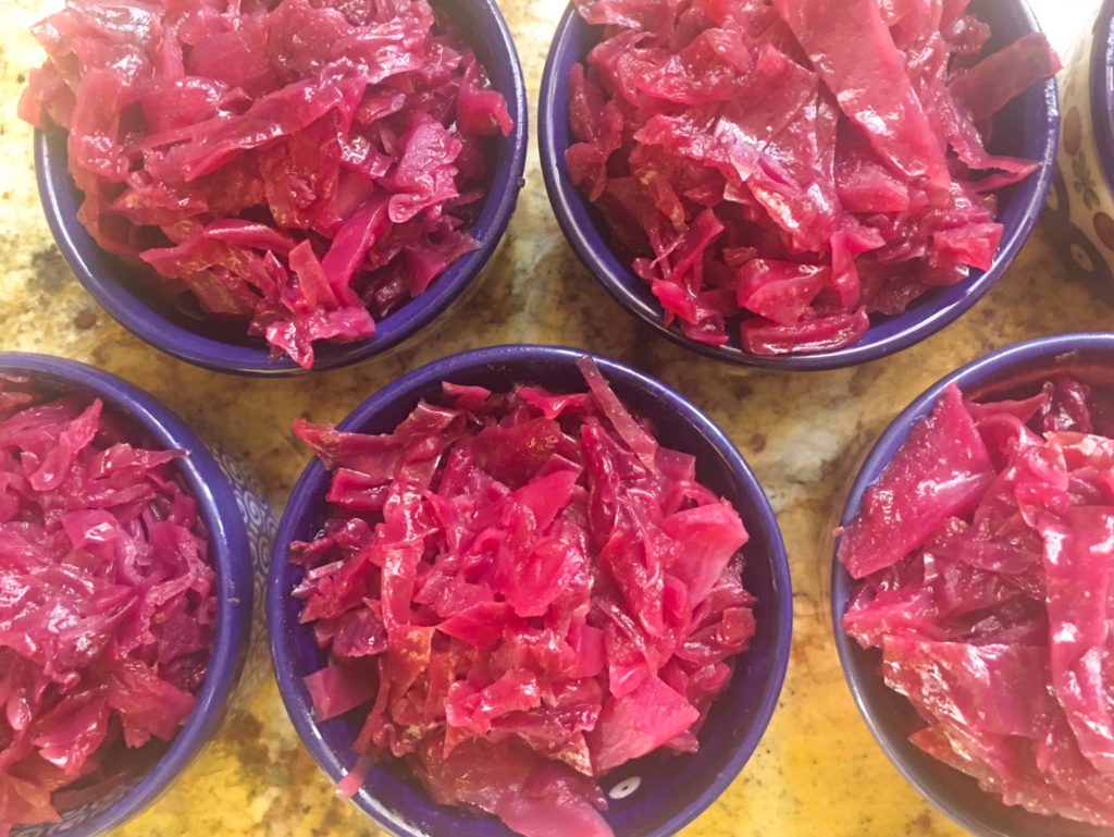 Czerwona Kapusta (Polish Red Cabbage) a colorful, sweet and sour side dish