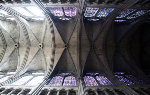 Reims, notre dame, catherdral ceiling