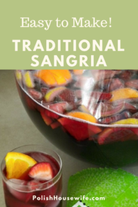 Try this Sangria for your next fiesta! #spain #spainishrecipe #wine #polishhousewife #refreshingdrink PolishHousewife.com