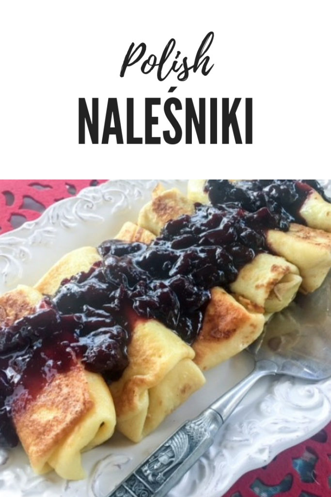 Naleśniki z Serem Polish crepes on a platter