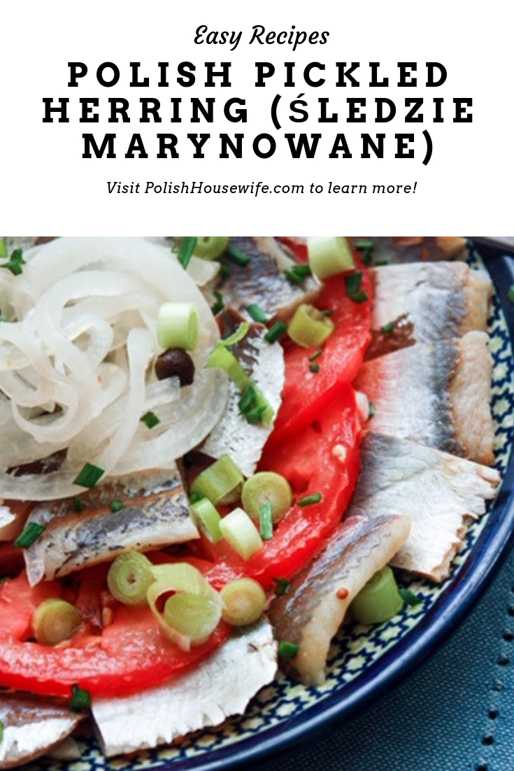 Polish Pickled Herring (Śledzie marynowane) - Polish Housewife