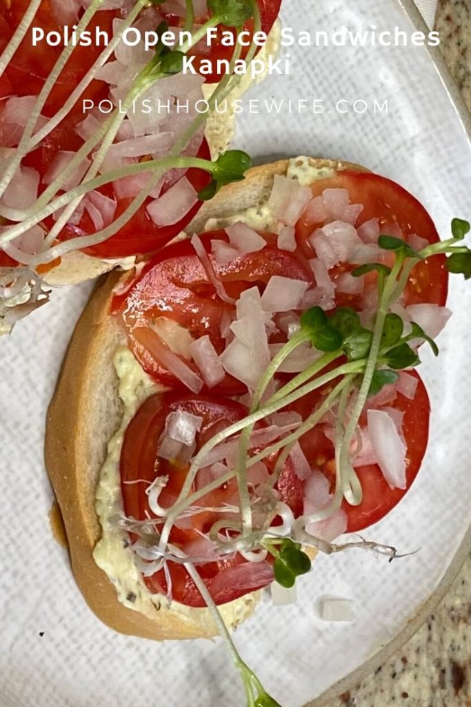 tomato and onion kanapki