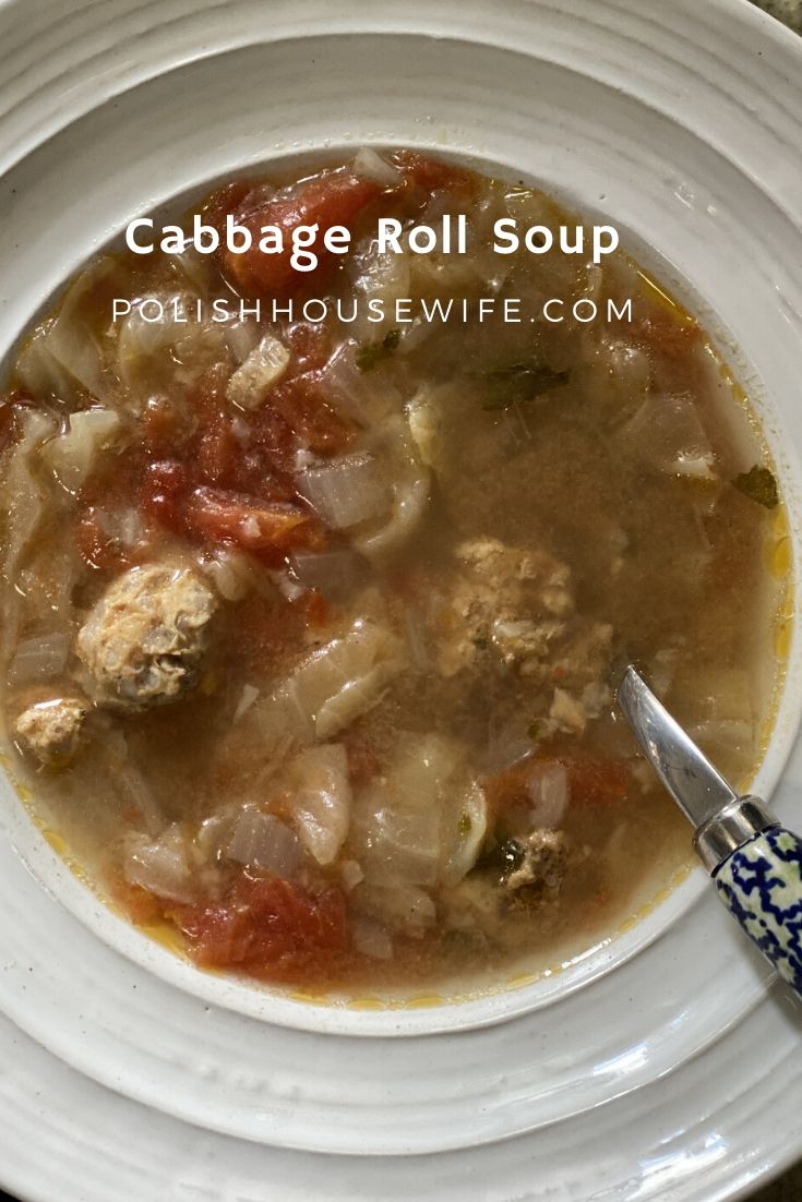 Cabbage Roll Soup Polish Housewife