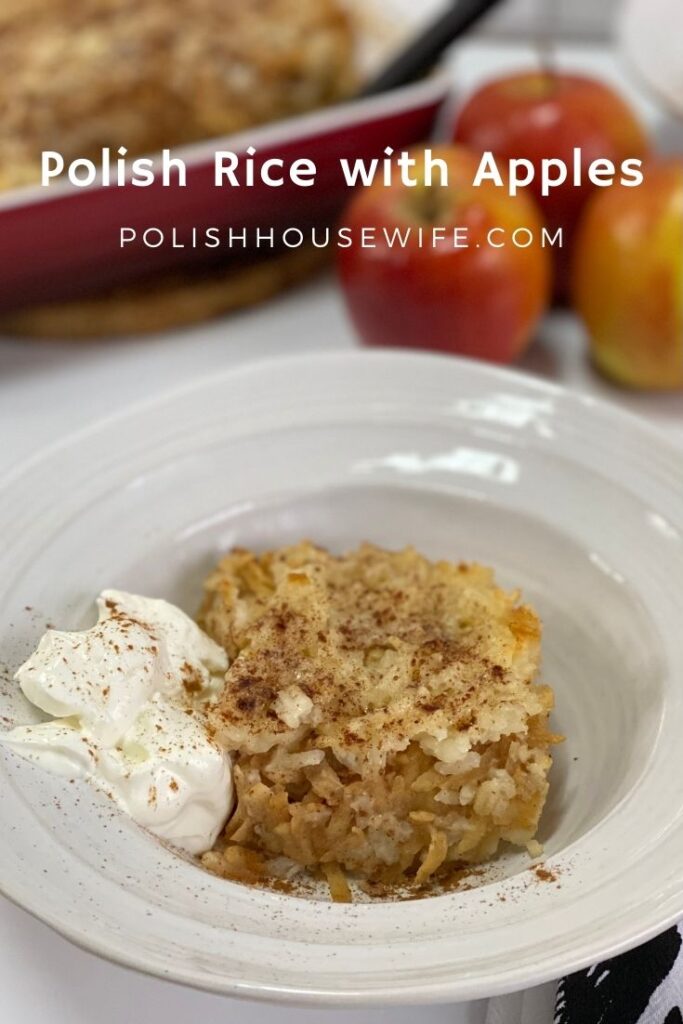 polish rice with apples