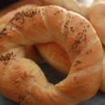 krakow bagel or pretzel with poppy seeds